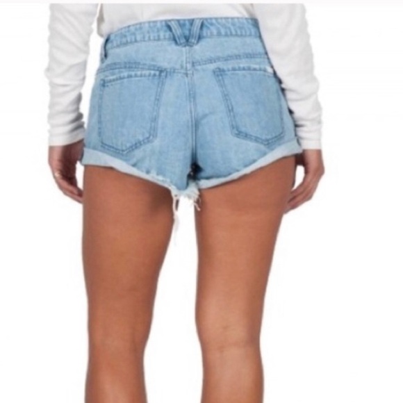 VOLCOM Stoned Short Rolled Denim Shorts - Picture 3 of 9